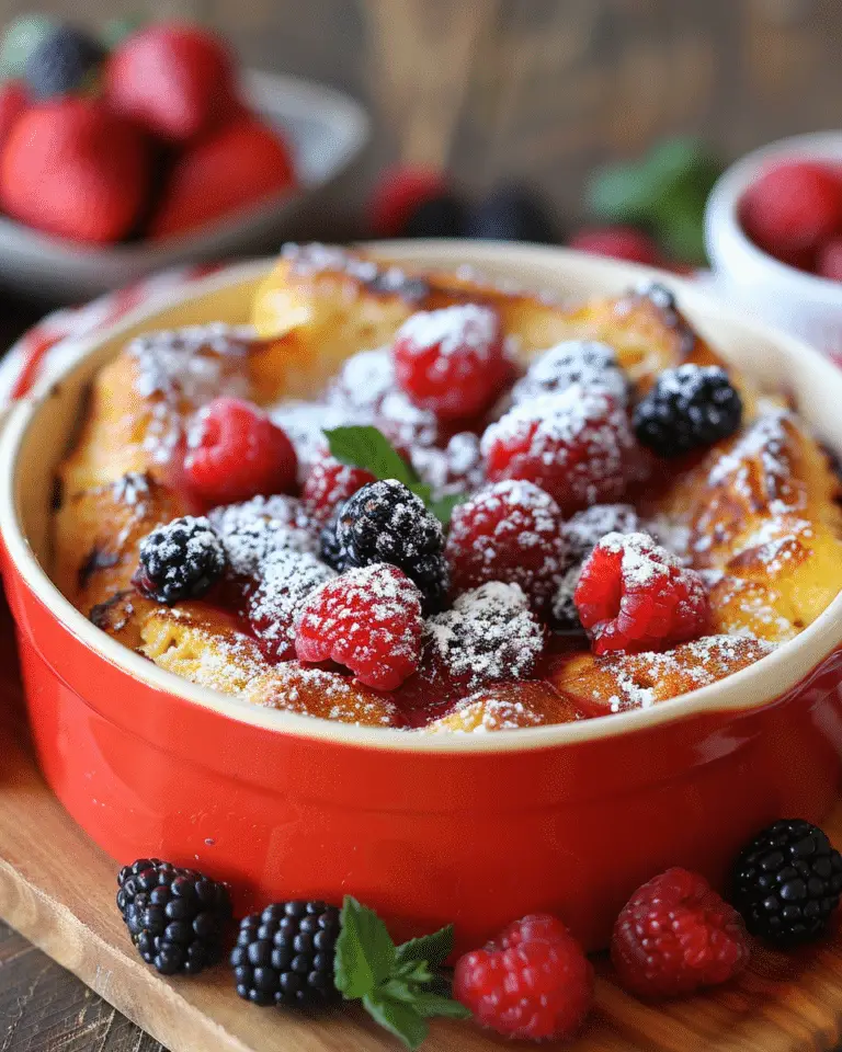 Triple Berry French Toast Casserole
