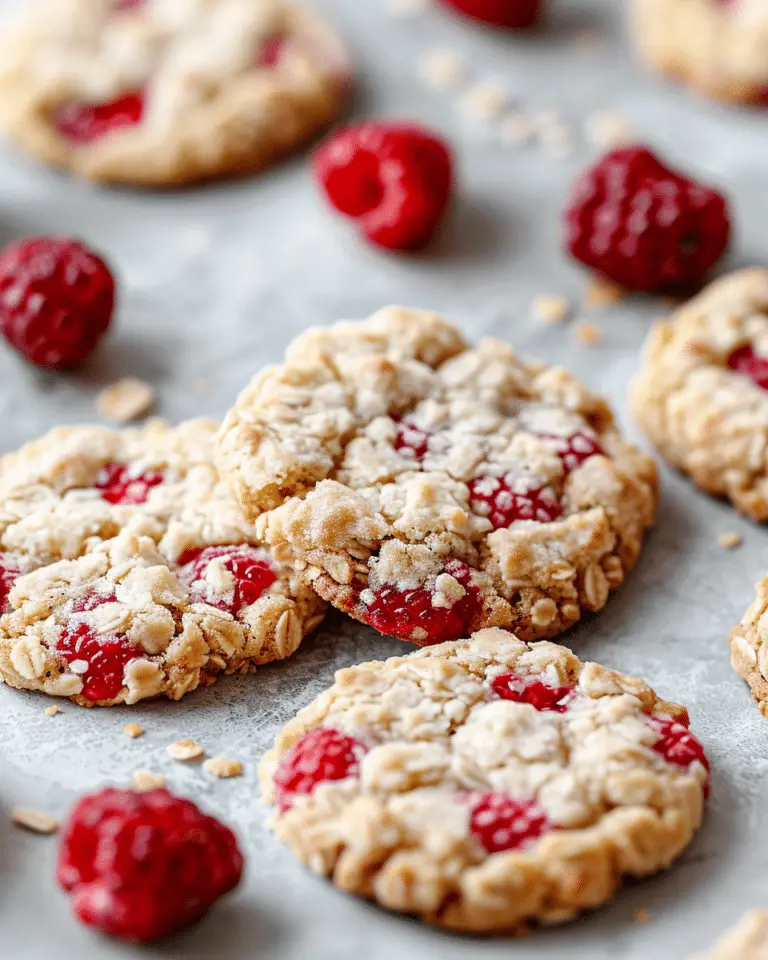 Buttery Raspberry Crumble Cookies