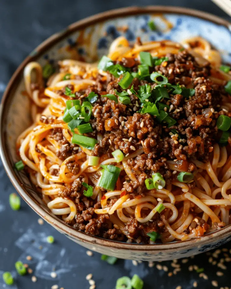 Mongolian Ground Beef Noodles