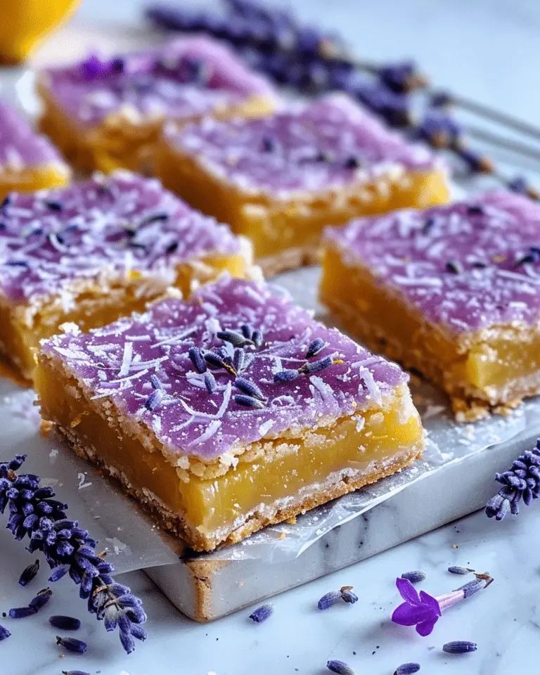 Lavender Lemon Bars