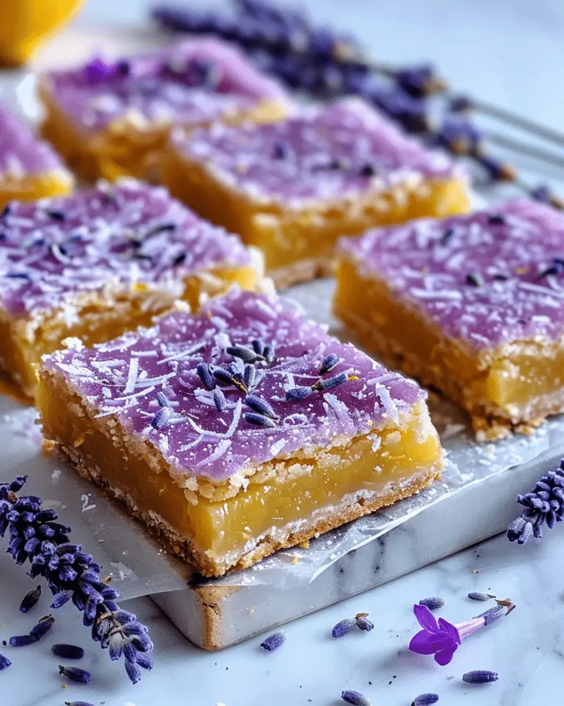 Lavender Lemon Bars