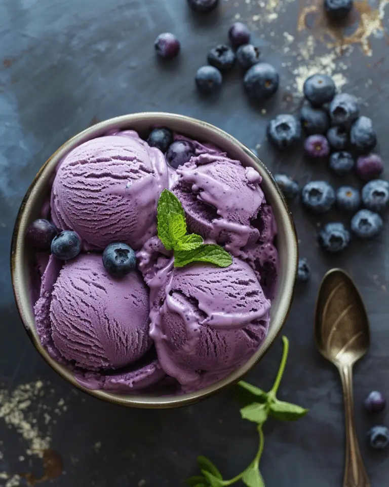 Ninja Creami Blueberry Ice Cream