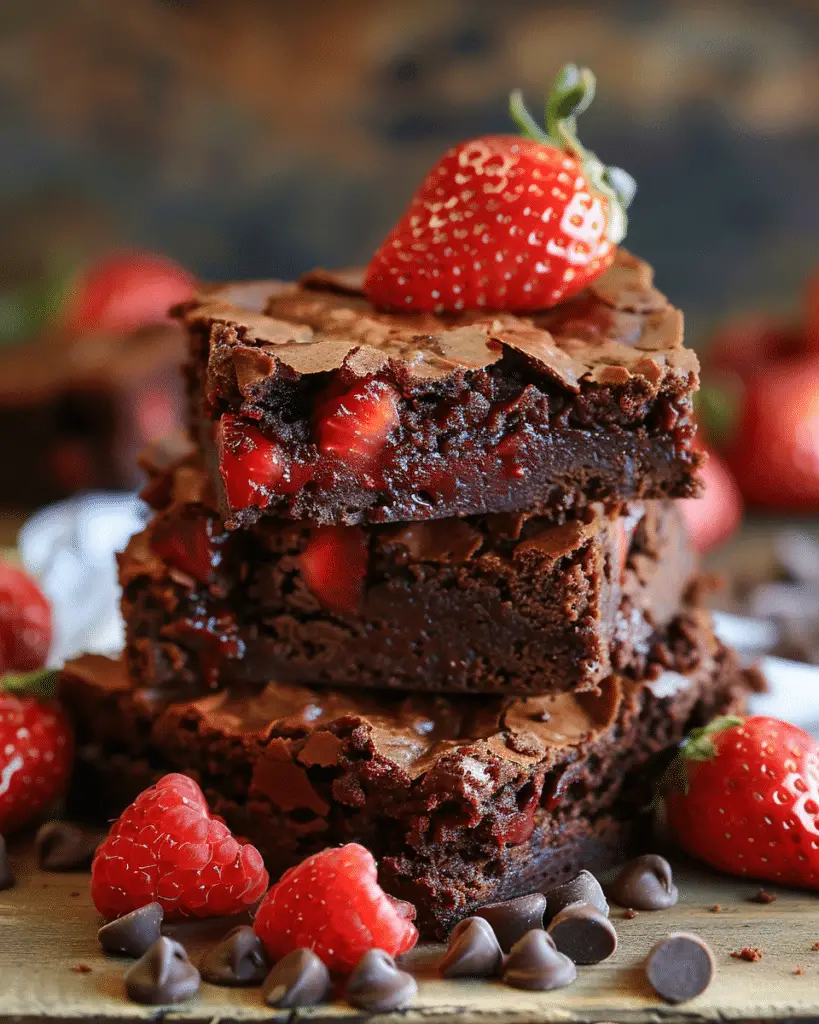 Best  Strawberry Brownies
