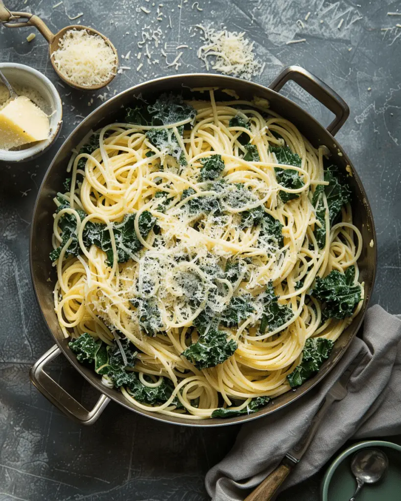 One‑Pot Spaghetti with Kale
