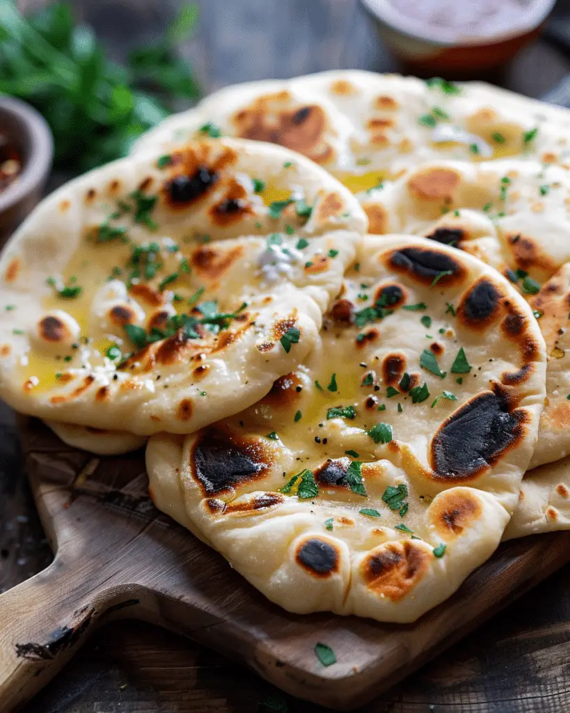 Simple 2‑Ingredient Greek Yogurt Naan