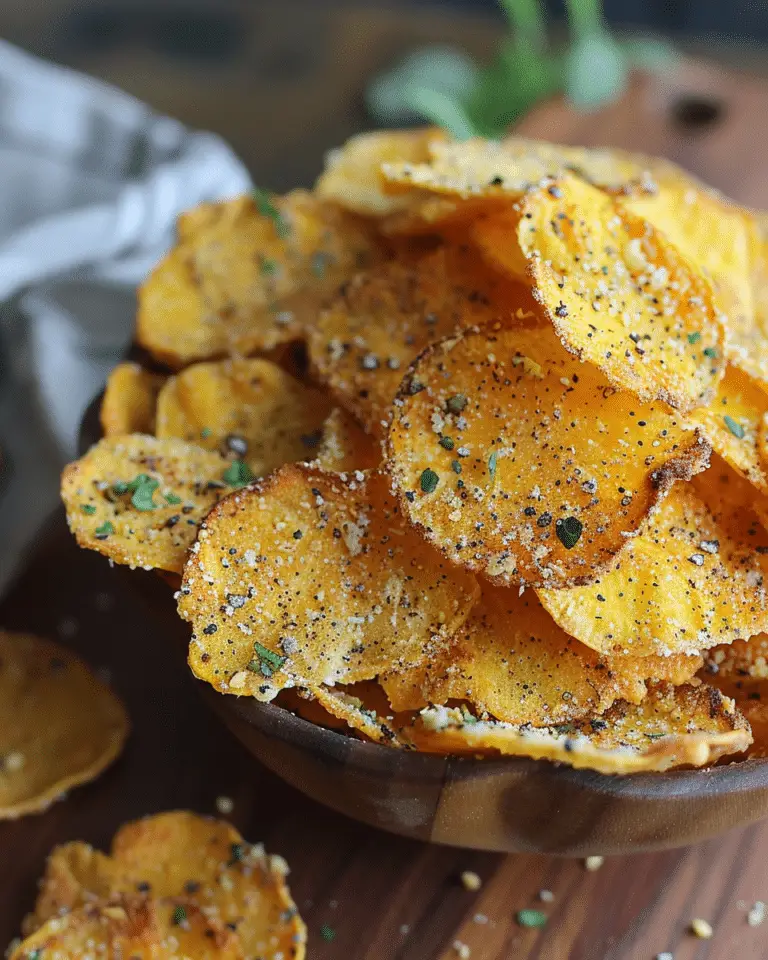 Crispy Garlic Parmesan Squash Chips