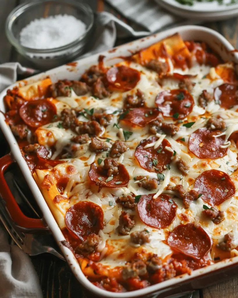 Easy Pizza Casserole (Freezer-Friendly Family Dinner)