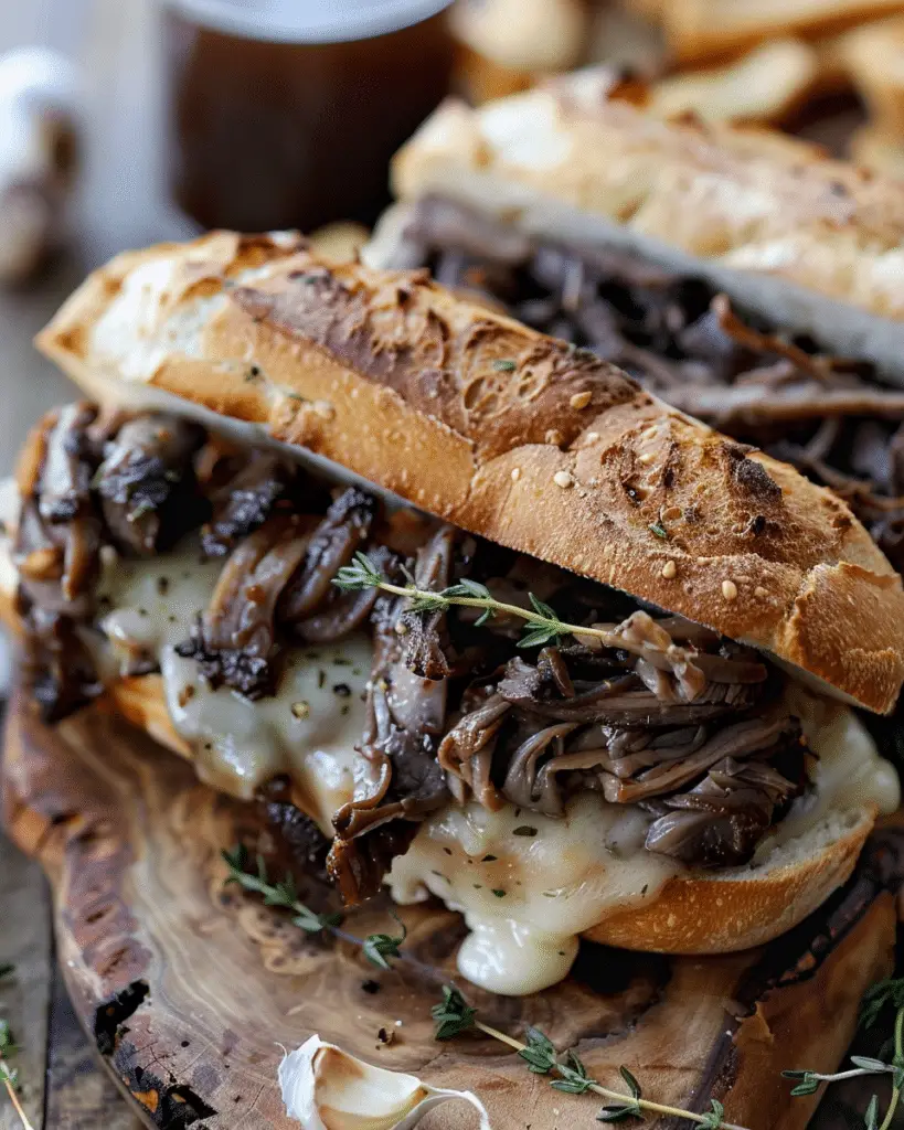 Crockpot French Dip Sandwiches