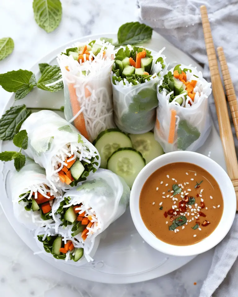 Spring Rolls with Peanut Sauce