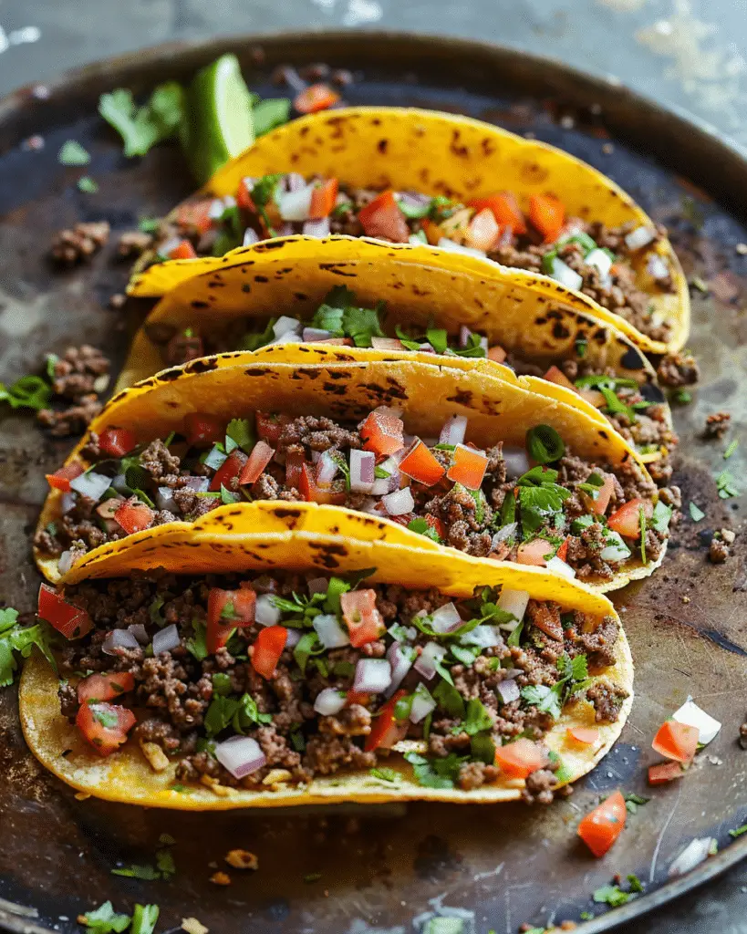 Crispy Ground Beef Tacos