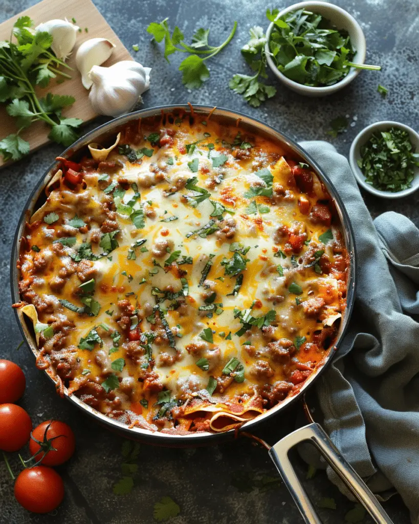 Beef Enchilada Casserole