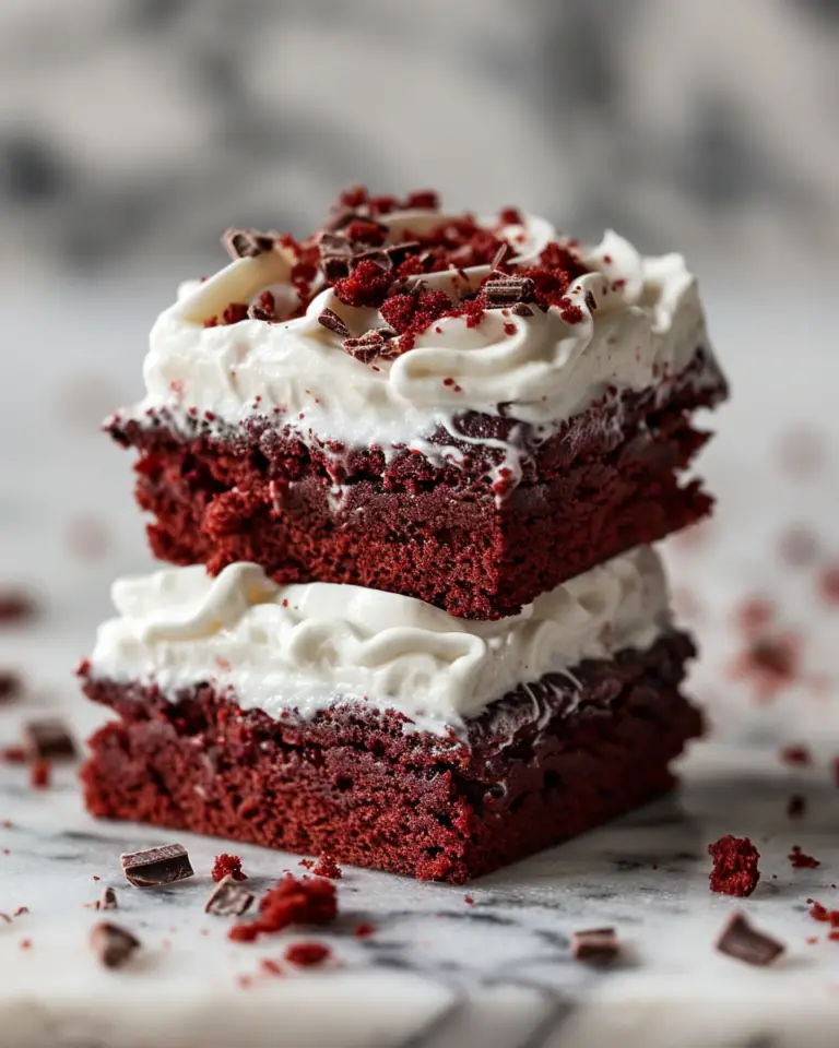 Dairy-Free Red Velvet Brownies with Ice Cream