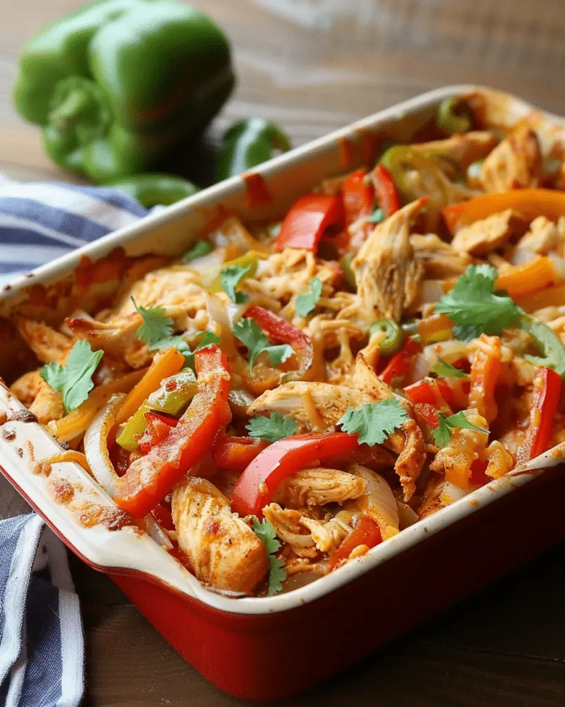 Best  Chicken Fajita Casserole