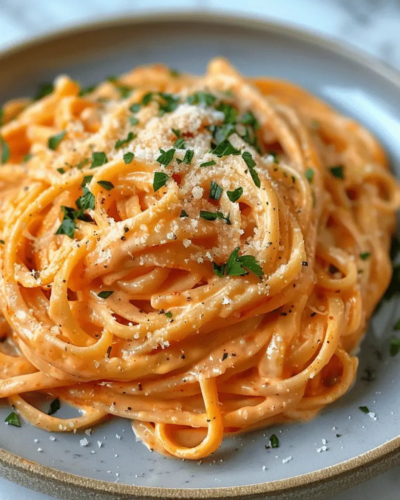 Roasted Red Pepper Alfredo