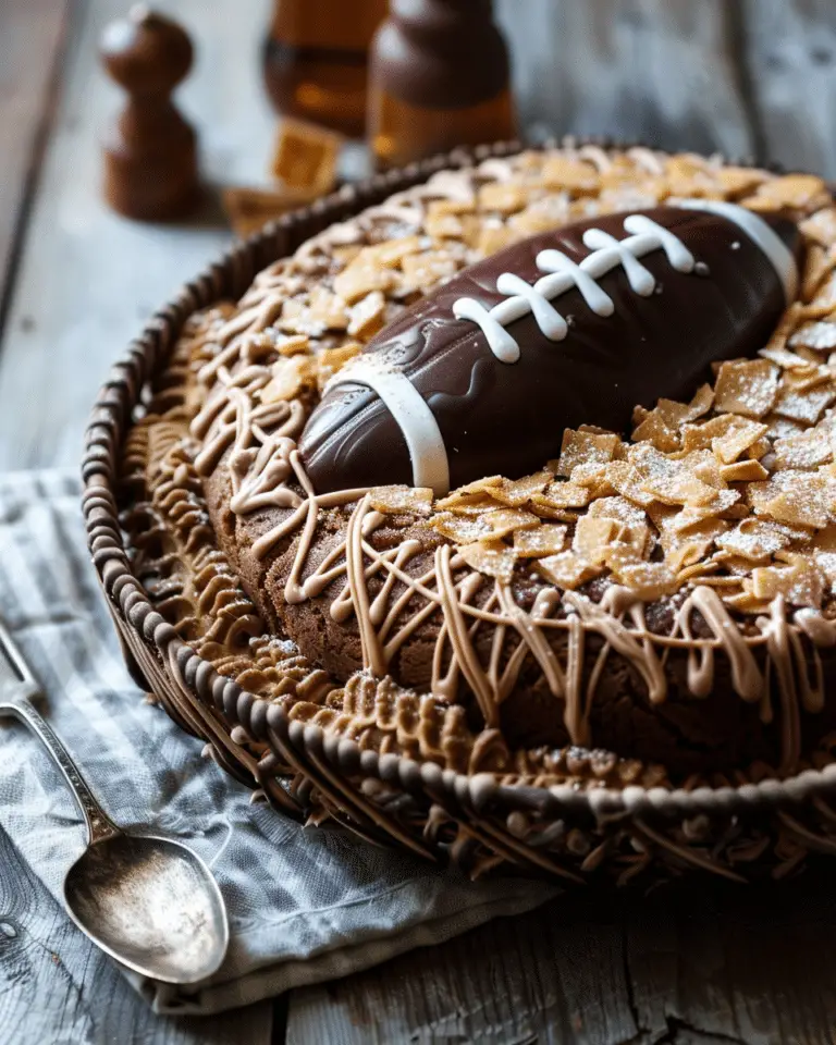 Irresistible Football Cookie Cake
