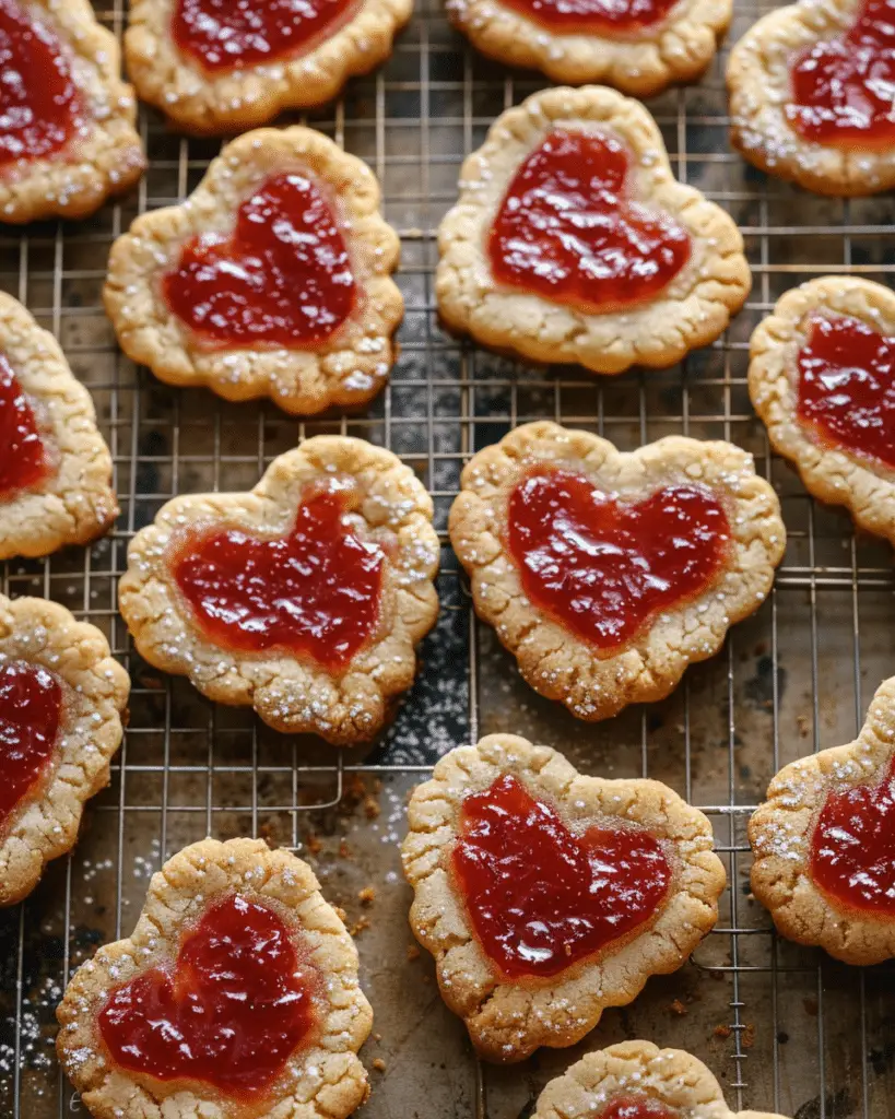 Heart Cookies with Jam