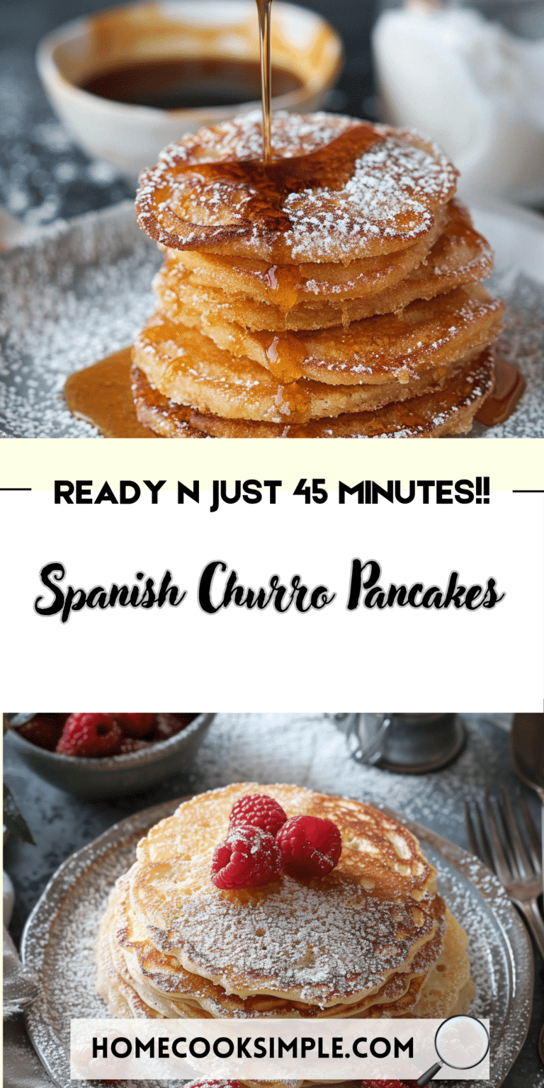 Spanish Churro Pancakes
