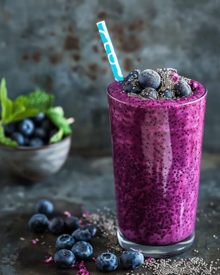 Blueberry-Peach Chia Seed Smoothie: A Delicious, Nutritious Boost