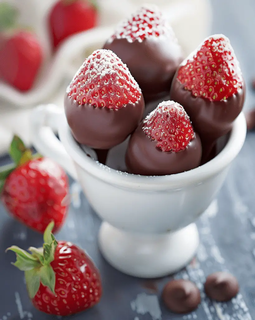 Best Chocolate Covered Strawberries in Cup