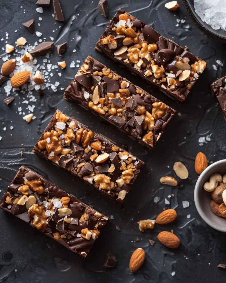 The Best  Dark Chocolate and Sea Salt Nut Bars