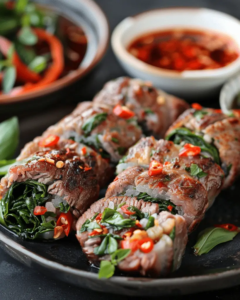 Thai Basil Beef Rolls – Fresh Thai Flavors in Every Bite