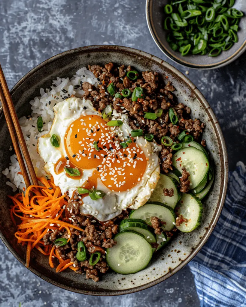 Korean Ground Beef Bowl