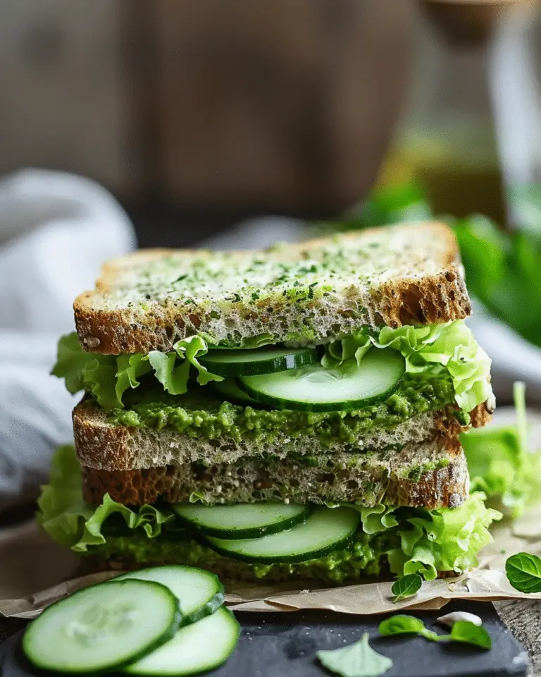 Matcha Cucumber Tea Sandwich: A Fresh and Elegant Vegan Finger Sandwich