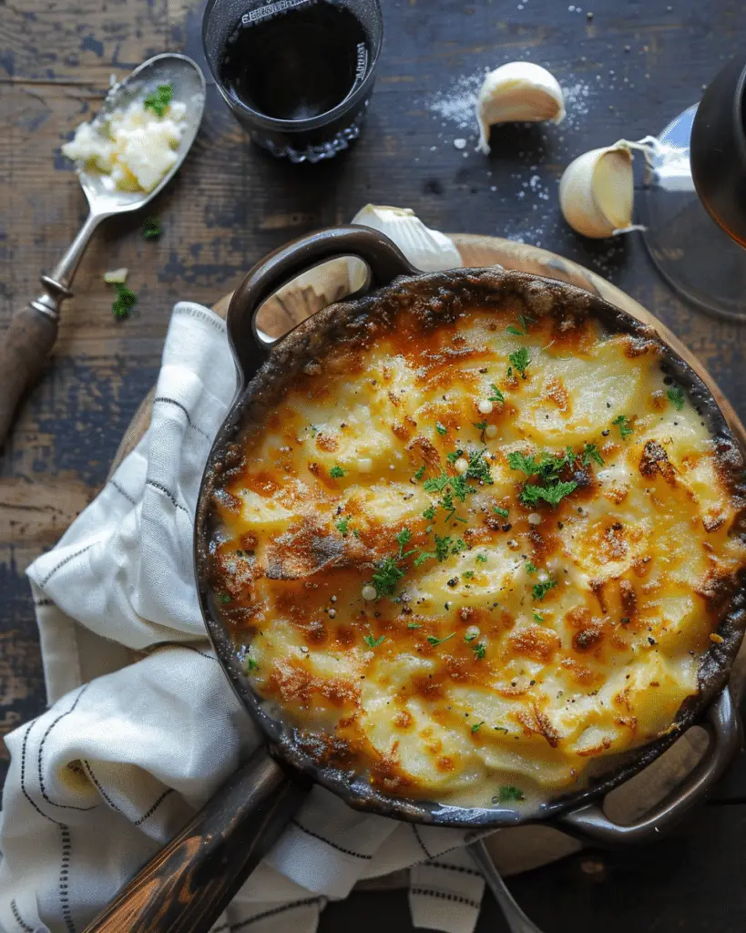 Garlic Potato Gratin