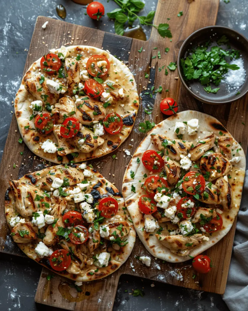 Crispy Pita with Chicken & Feta: A Delicious Middle Eastern-Inspired Dish