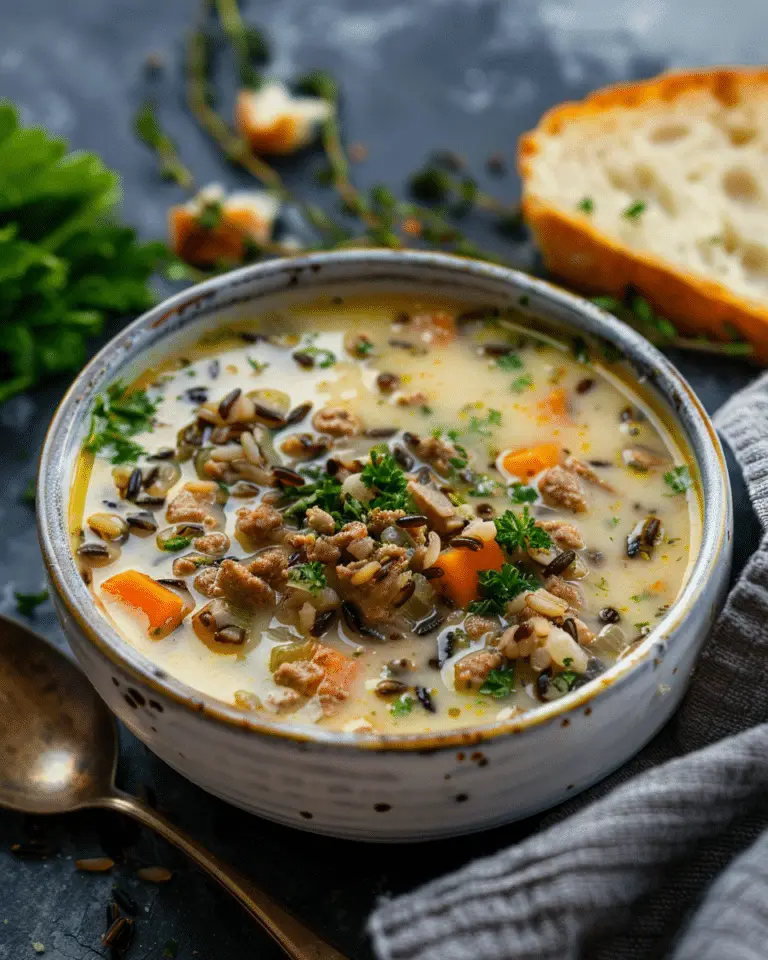 Best Ground Turkey and Wild Rice Soup