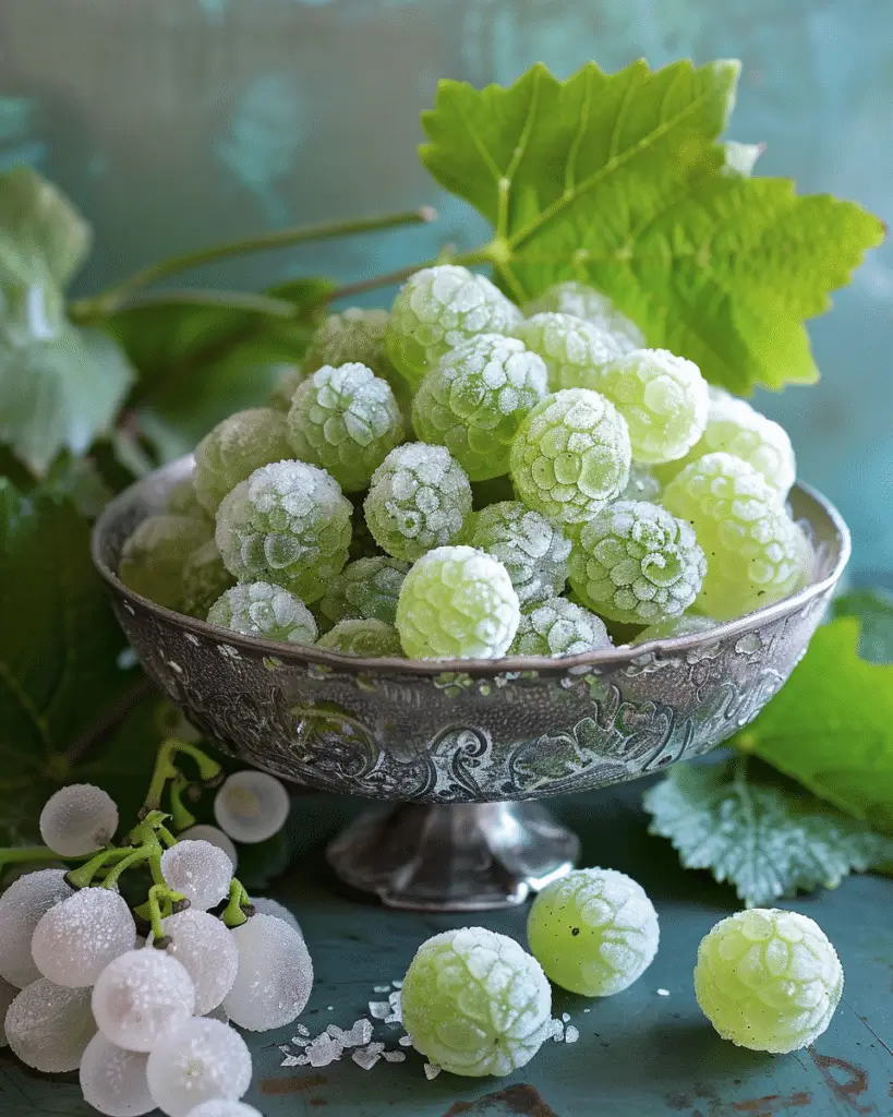 Healthy Sour Candy Frozen Grapes