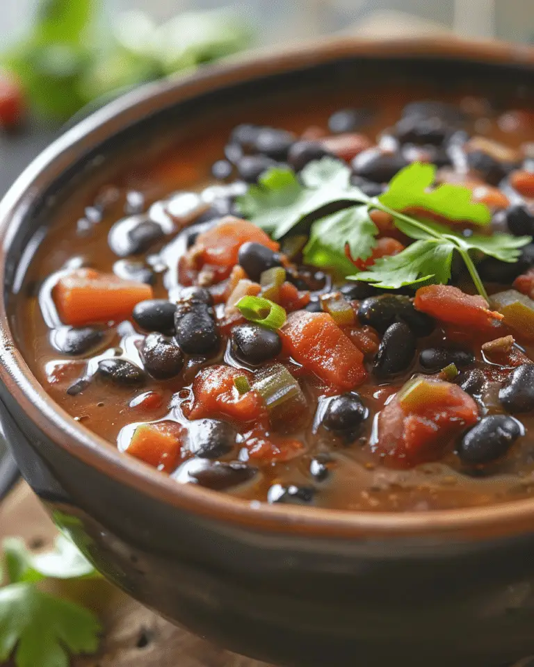 Easy Daniel Fast Black Bean Soup Recipe
