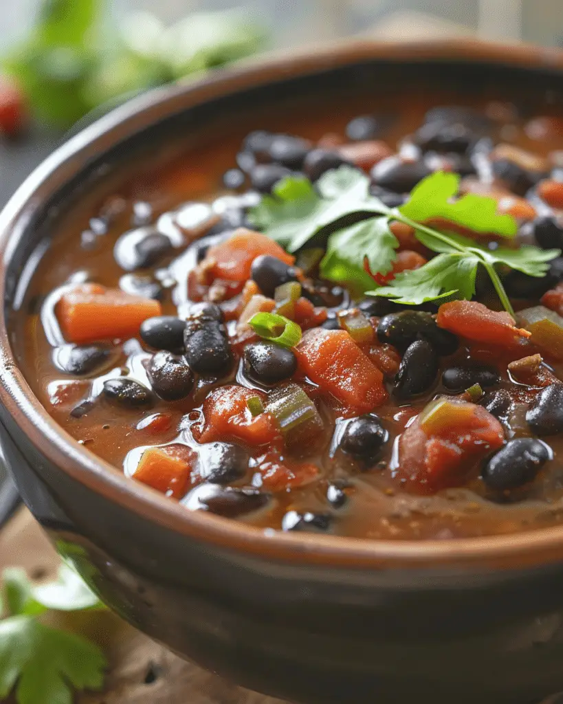 Easy Daniel Fast Black Bean Soup Recipe