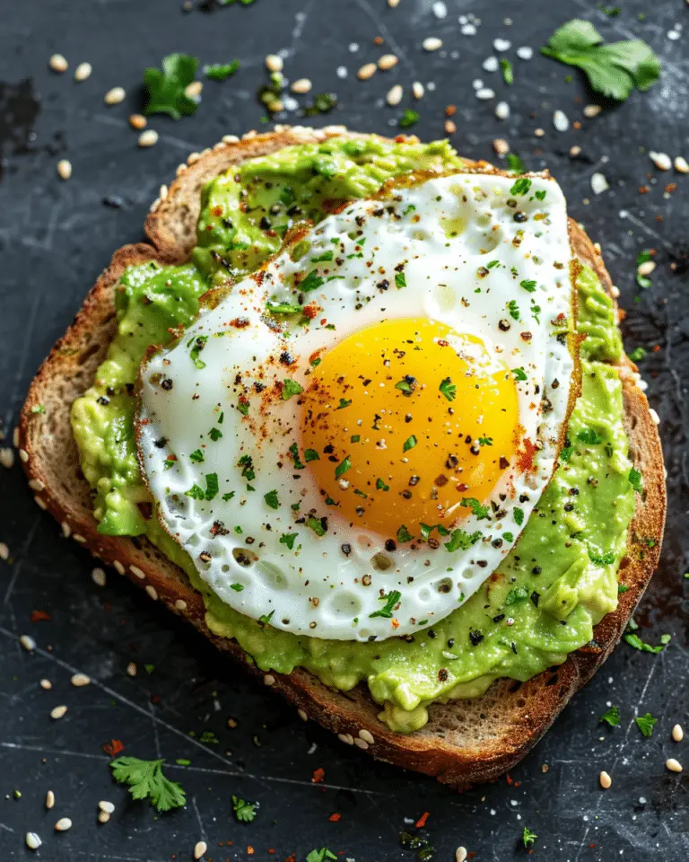 Avocado Toast with Fried Egg