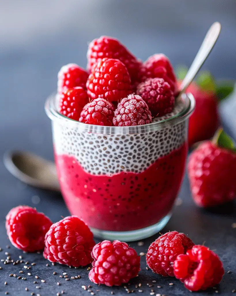 Raspberry Chia Pudding