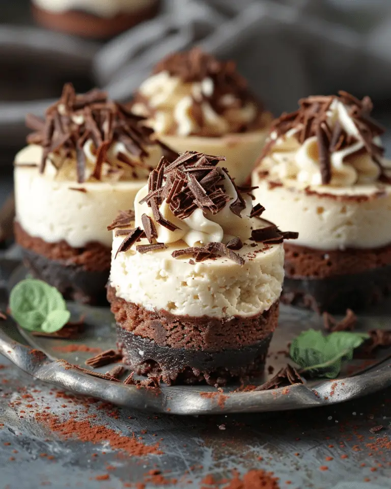 Brownie Bottom Mini Cheesecakes