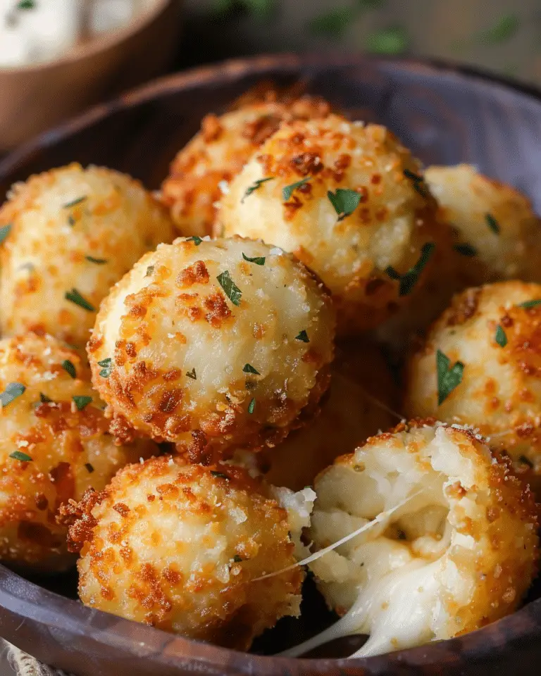 Cheesy Garlic Parmesan Potato Balls