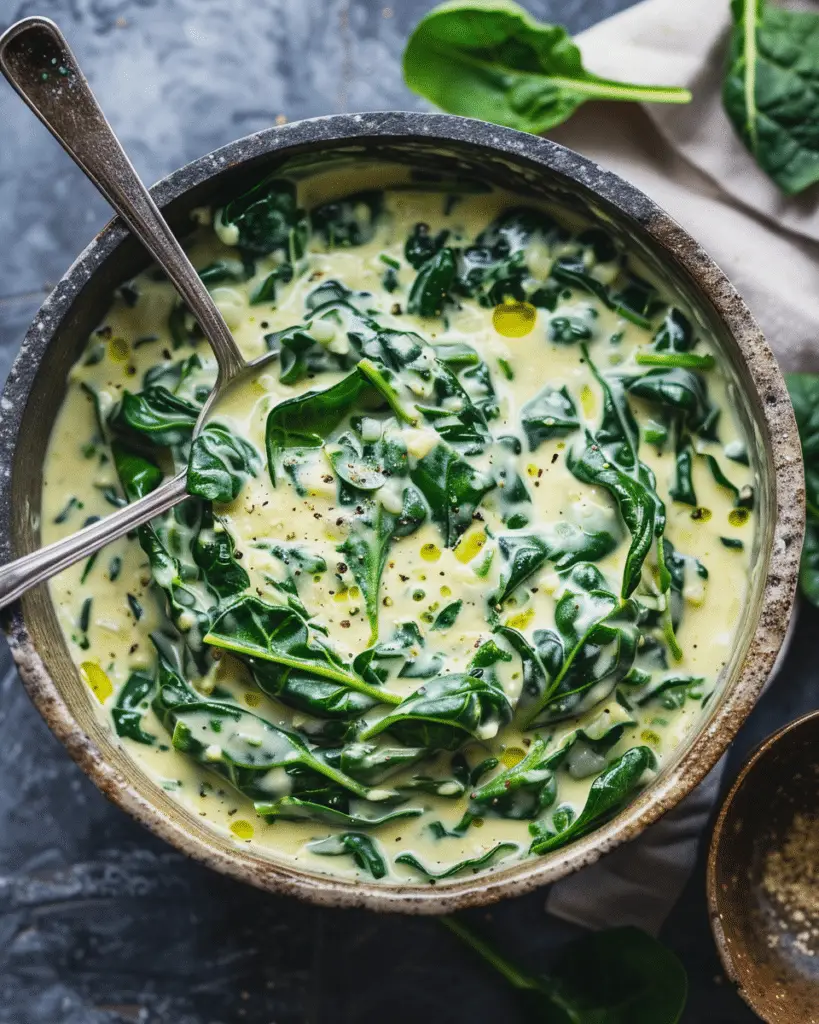 Vegan Creamed Spinach
