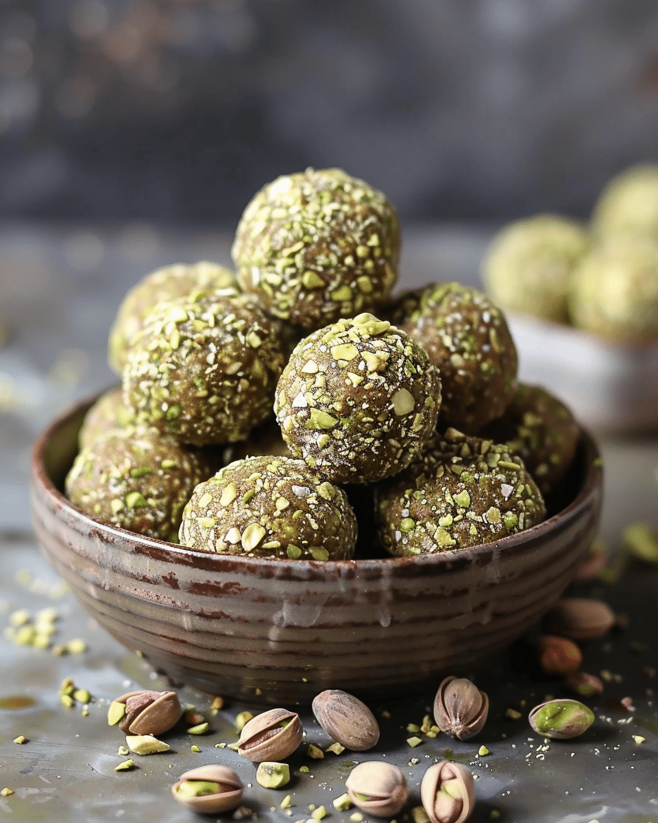 Easy Pistachio Protein Balls (10g Protein per Ball)