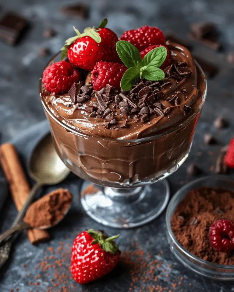 Vegan Chocolate Avocado Mousse