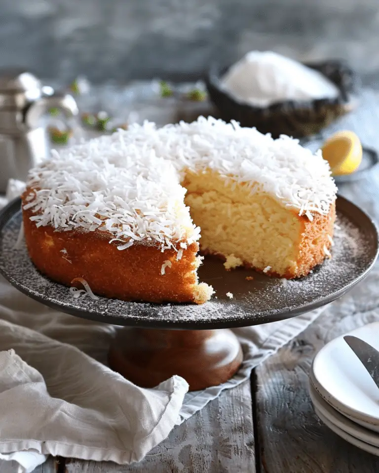 Best  Flourless Coconut Greek Yogurt Cake