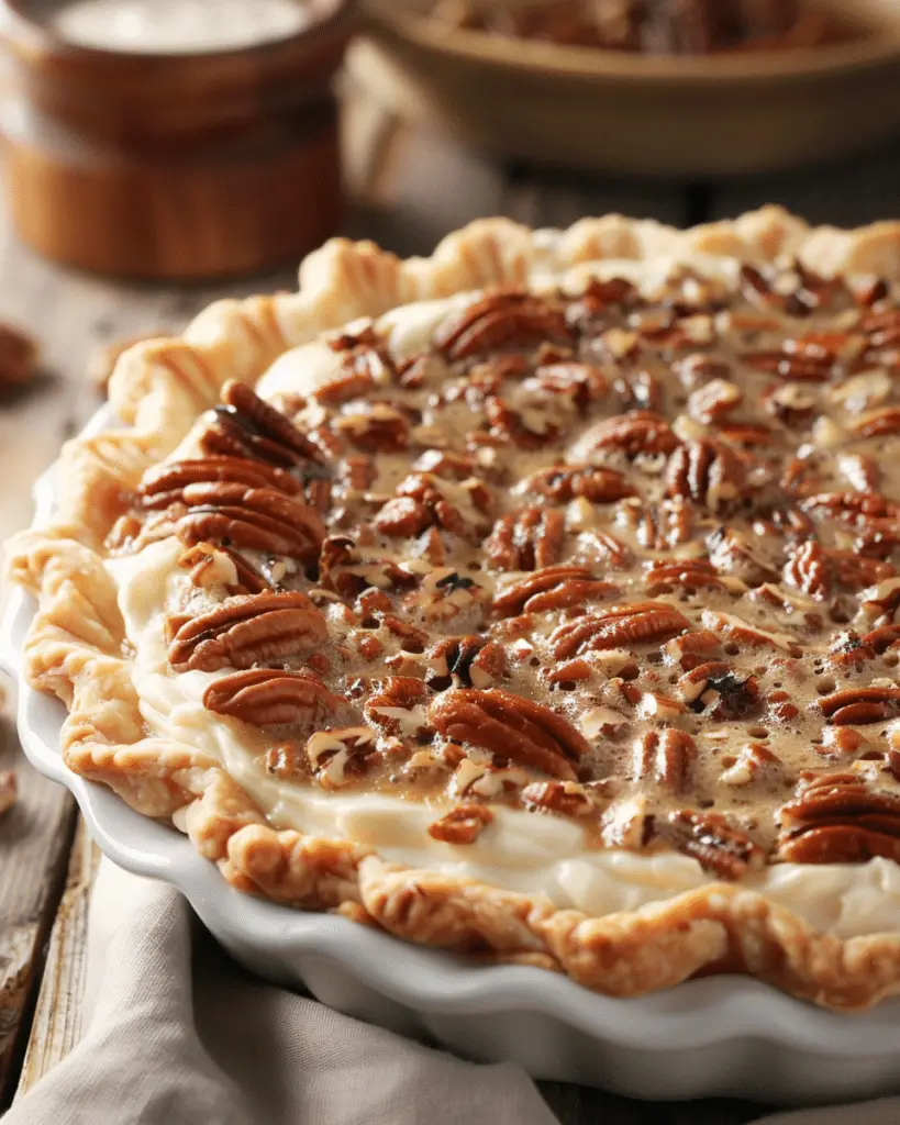 Pecan Cream Deep Dish Pie