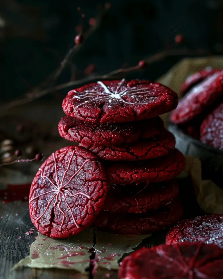 Soft Halloween Red Velvet Cookies