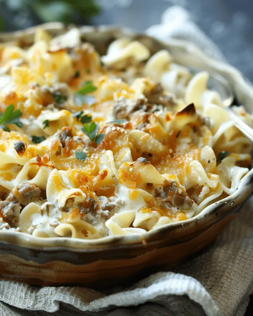 Sour Cream Beef Noodle Casserole