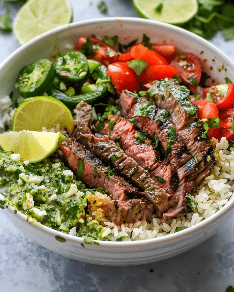 Cilantro Lime Steak Bowls