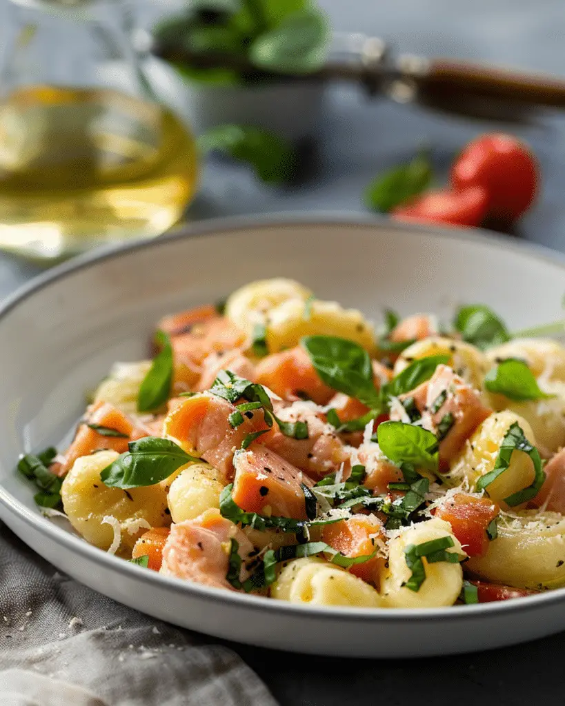 Juicy Smoked Salmon Gnocchi