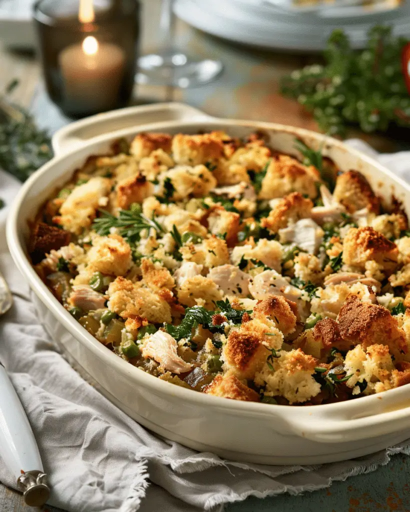 Chicken and Stuffing Casserole