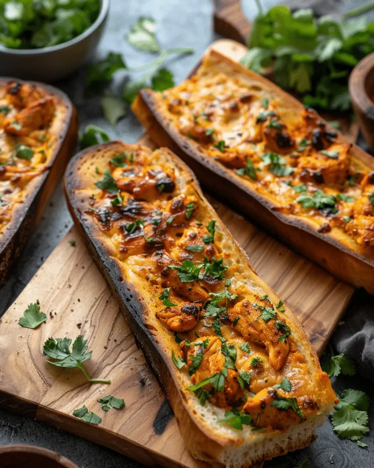 Tandoori Chicken Garlic Bread