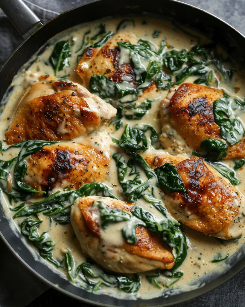 The BestThe Best Smothered Chicken with Creamed SpinachSmothered Chicken with Creamed Spinach