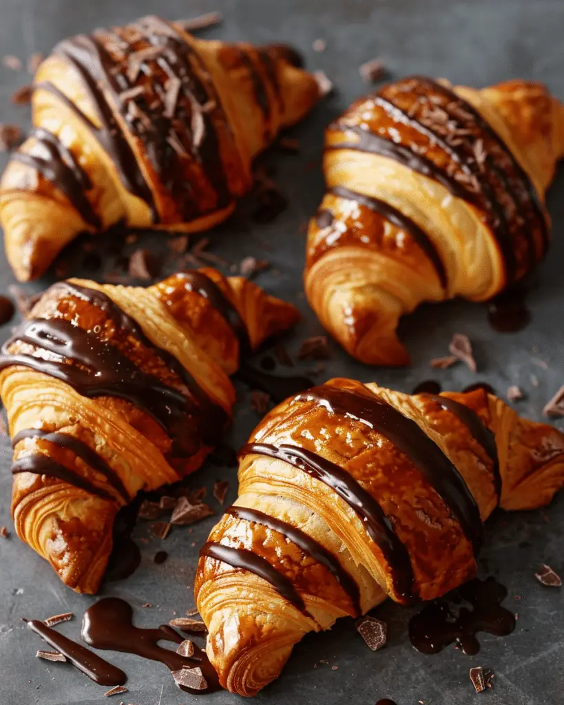 Mouthwatering Chocolate Croissants